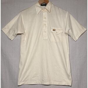Vintage Jack Nicklaus Hathaway Polo Shirt Men’s Small Beige 80s 90s Golden Bear